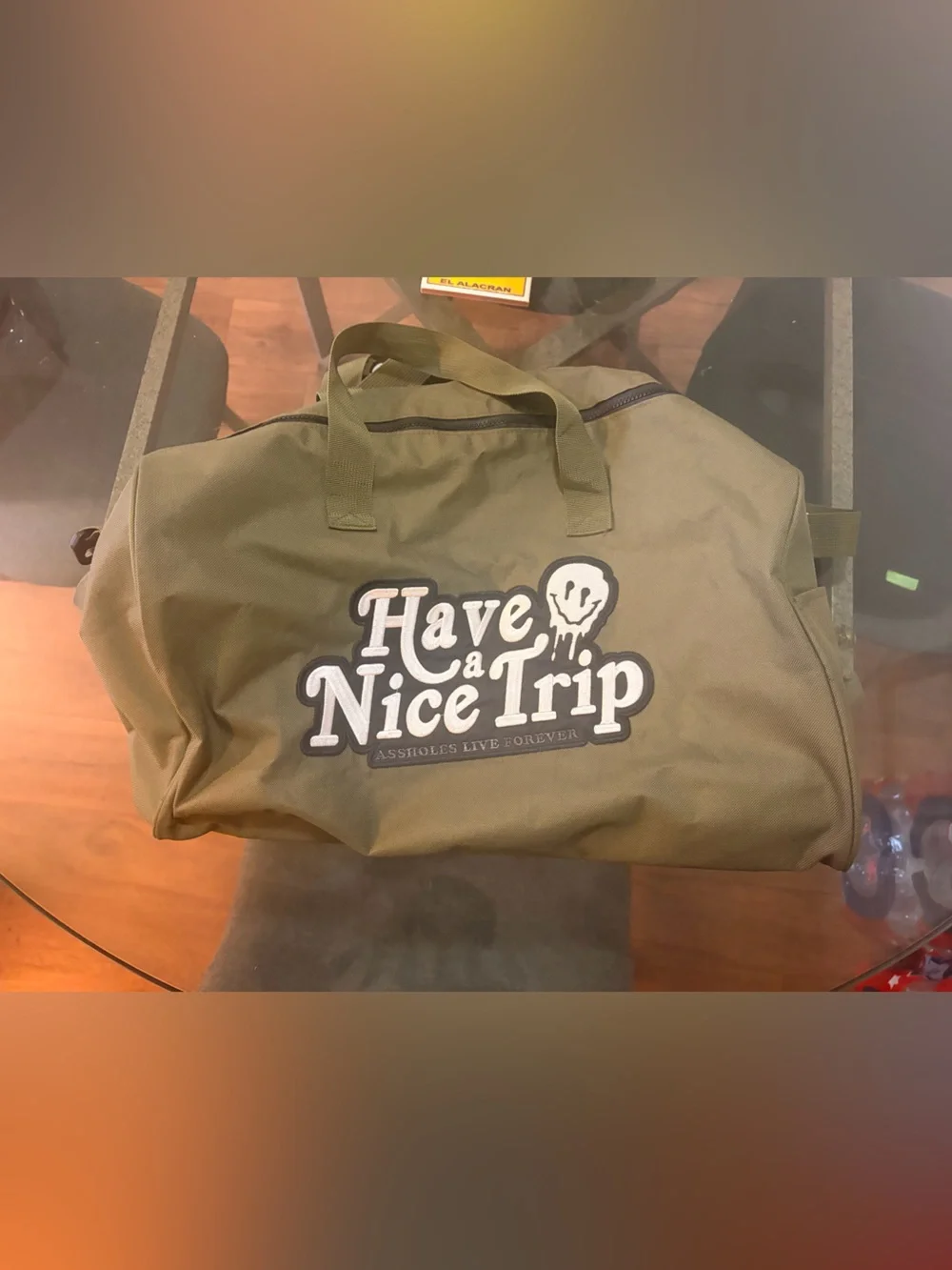 assholes live forever olive green